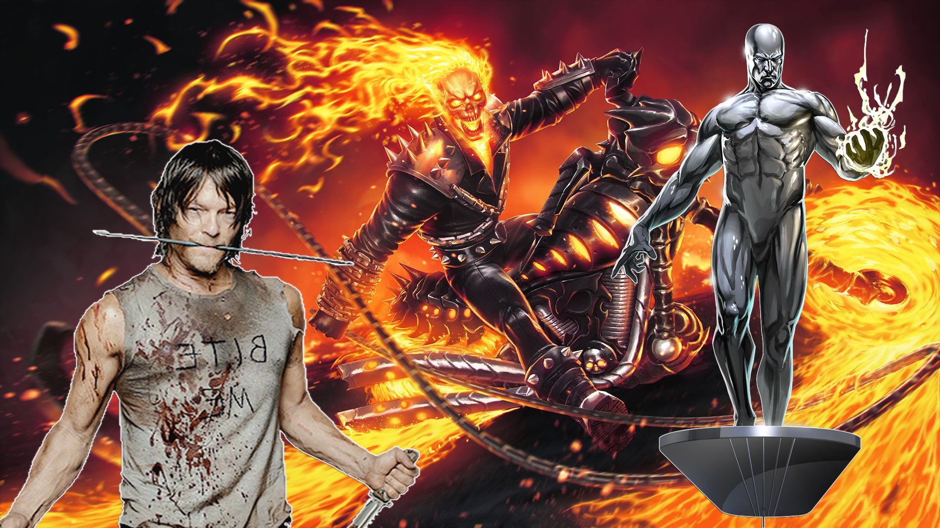 norman-reedus-walking-dead-silver-surfer-ghost-rider-at
